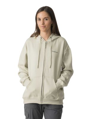 Polerón Marmot Mujer Chest Logo Fullzip Gris