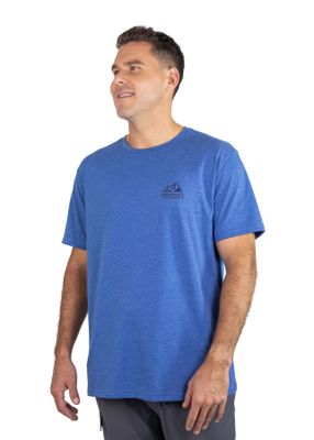 Polera Marmot Hombre Retro Logo Tee Azul