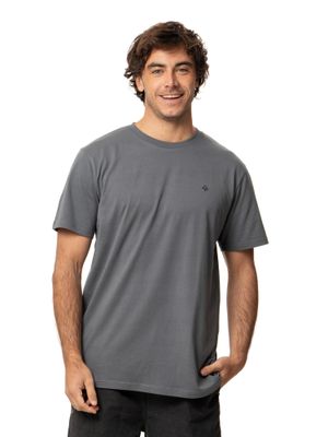 Polera Kivül Hombre Logo Gris Oscuro