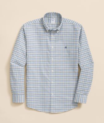 Imagen 1 del producto Camisa Brooks Brothers Hombre Ni Oxf Tattersall Reg Azul