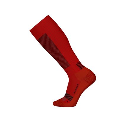 Calcetin Mammut Mountaineering Compression Knee Rojo