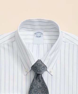 Imagen 2 del producto Camisa Brooks Brothers Hombre Pbd Striped - March Blanco