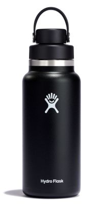 Botella Hydroflask Boca Ancha Con Tapa Chug 943Ml Negro