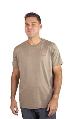 Polera Marmot Hombre For Life Chest Logo Tee Café