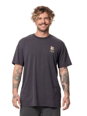 Polera Stoked Hombre Fish Gris
