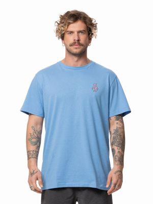 Polera Stoked Hombre Rapanui Azul claro
