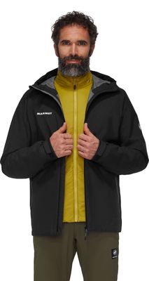 Chaqueta Mammut Hombre Alto Light 3 In 1 Hs Hooded Negro
