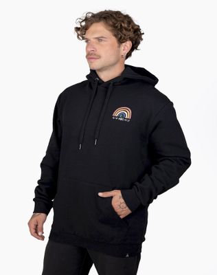 Imagen 2 del producto Poleron Stoked Hombre Rainbow Negro