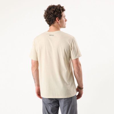 Imagen 2 del producto Polera Marmot Hombre Chest Logo Tee Beige
