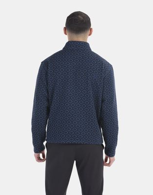 Imagen 2 del producto Polar Marmot Hombre Heavyweight Drop Line Printed Half Zip Azul