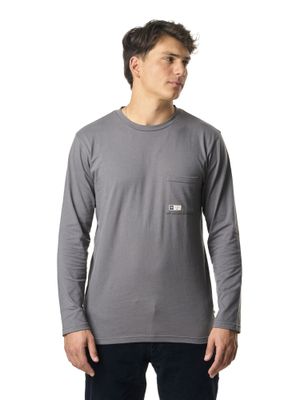 Polera Kivul Hombre Logo MI Gris