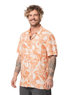 Imagen 2 del producto Camisa Stoked Hombre Hooks Naranjo