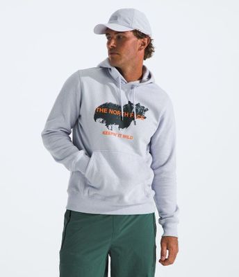 Poleron The North Face Hombre Animals We Love Bear Hoodie Gris
