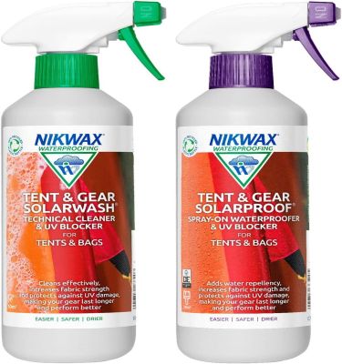 Set De Limpieza Y Protección Uv Para Carpas Nikwax 500 Ml