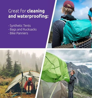 Imagen 2 del producto Set De Limpieza Y Protección Uv Para Carpas Nikwax 500 Ml