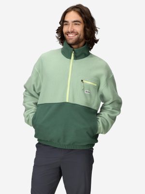 Polar Marmot Hombre Retro Rocklin Half Zip Verde