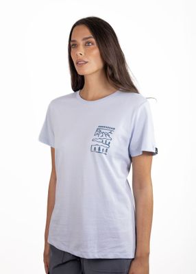 Polera Andesgear Mujer Paisaje Azul