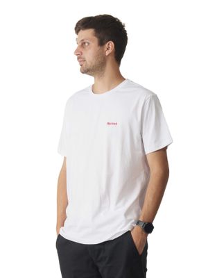 Imagen 2 del producto Polera Marmot Hombre For Life Chest Logo Tee Blanco