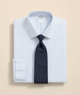 Imagen 1 del producto Camisa Brooks Brothers Hombre Ni Supima Stripe Ainsley Slim Celeste