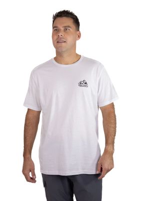 Polera Marmot Hombre Retro Logo Tee Blanco