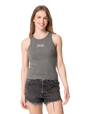 Polera Stoked Mujer Lip Gris