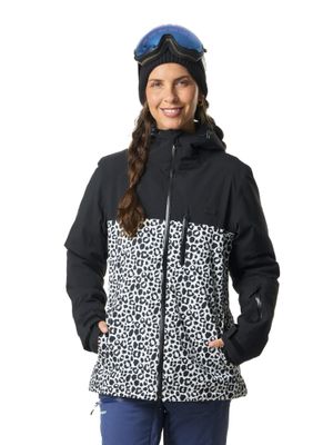 Imagen 2 del producto Chaqueta Kivul Mujer Koris Nieve Reciclada Negra con Print