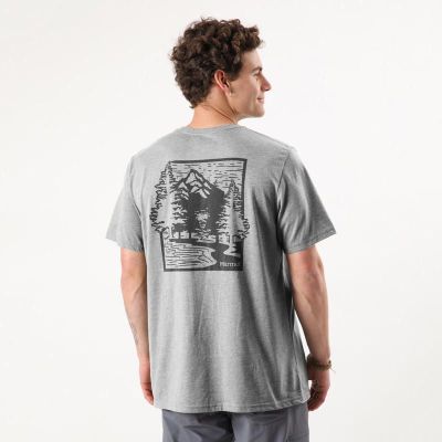 Imagen 2 del producto Polera Marmot Hombre Woodcut Tee Gris
