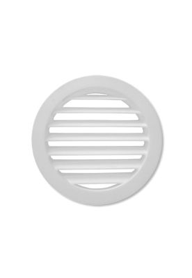 Celosía Ventilación Pvc Circular 10x10cm Blanco 50un Dvp