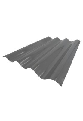Polionda Acanalado Gris Reflectivo Mate 0,7x0,81x2,5mts