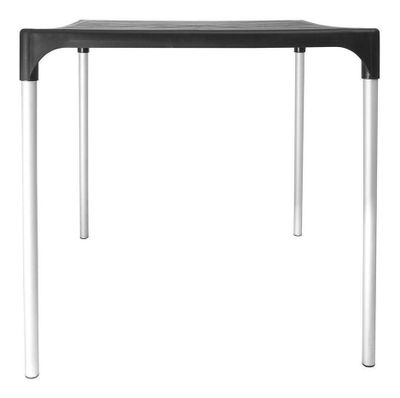 Imagen 2 del producto Mesa Plástica Exterior 75x70x70cm Negra Dvp Color Negro