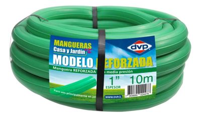 Imagen 1 del producto Manguera Pvc Reforzada 10mts 1 Pulgada Dvp Color Verde