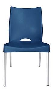 Imagen 2 del producto Silla Dvp Silla Plástica Azul Con Patas Metálicas Y Filtro U
