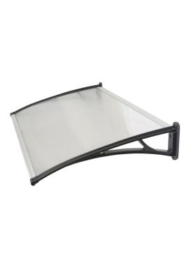 ALERO POLICARBONATO CURVO TRANSPARENTE DE 0,7x1.2 MTS
