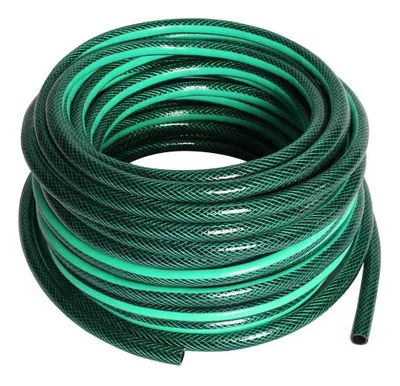 Manguera Pvc Malla 1/2'' 20 Metros Verde Oscuro Dvp