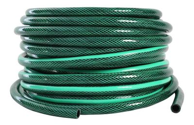 Imagen 2 del producto Manguera Pvc Malla 1/2'' 20 Metros Verde Oscuro Dvp