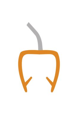 Imagen 2 del producto Burlete Shower Door 10mm Aleta Central Flex Trans 2,2mts DVP