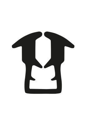 Burlete U 329 Negro 100mts DVP