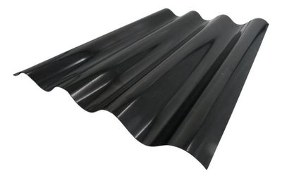 Polionda Acanalado Negro Mate 0,7x0,81x2,5mts