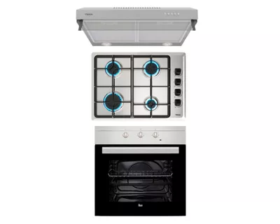 Imagen 1 del producto Kit empotrado Horno HS-445 + Encimera HLX-540 BUT + Campana CX62120 INOX