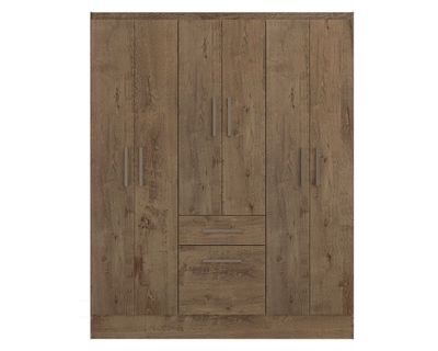 Imagen 1 del producto Clóset 6 puertas 1 cajón 1 zapatero Moca 177x138x40 cm
