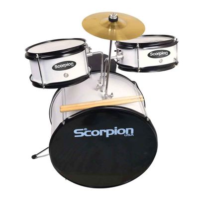 BATERIA NI O 3 PIEZAS BLANCA SBJ 3 WH SCORPION