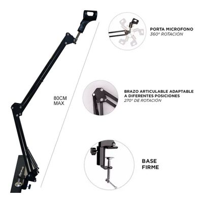 Imagen 2 del producto ATRIL PARA MICROFONO ARTICULADO SOBREMESA CPR-25 CIPRIANI