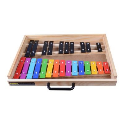 Imagen 1 del producto METALOFONO 25 NOTAS COLOR CON CAJA MADERA RMX