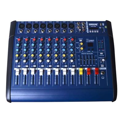 CONSOLA POWER MIXER 8CH BLUETOOTH + USB,UKS-8USB MEKSE
