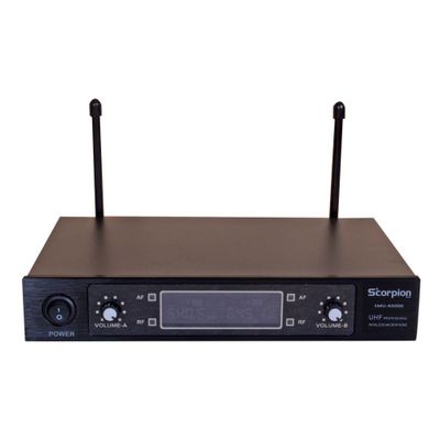 Imagen 2 del producto MICROFONO INALAMBRICO DE MANO DOBLE UHF/FQ VAR.SCORPION SMU-N5000