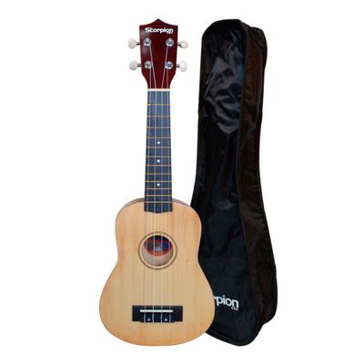 KIT UKELELE SOPRANO NATURAL MOD.SCKUK-30S SCORPION