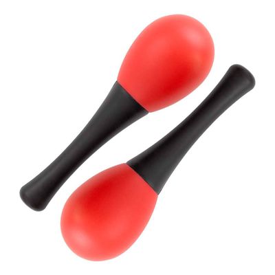 Imagen 2 del producto PAR DE SONORAS - MARACAS PARA NIÑOS, ESCUELAS 13X4 COLOR ROJO RMX SRK-134 ROJA