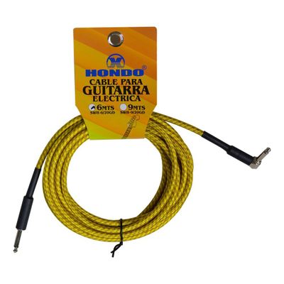 CABLE PARA GUITARRA ELECTRICA 6MTS SWH-6/20GD HONDO