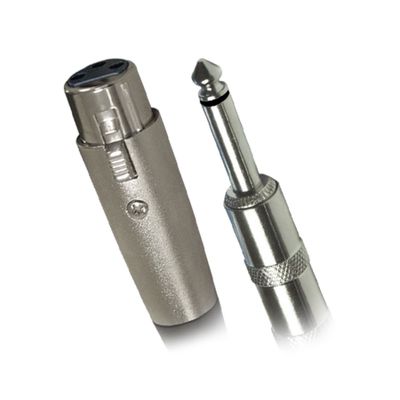 Imagen 2 del producto CABLE MICROFONO A3F-PLUG 6,3MM 30FT-9MT MC-84 MEKSE