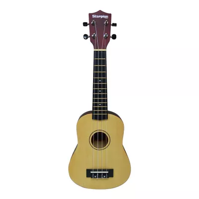 Imagen 1 del producto UKELELE NATURAL ACABADO MATE MOD.KEANA 3 SCORPION
